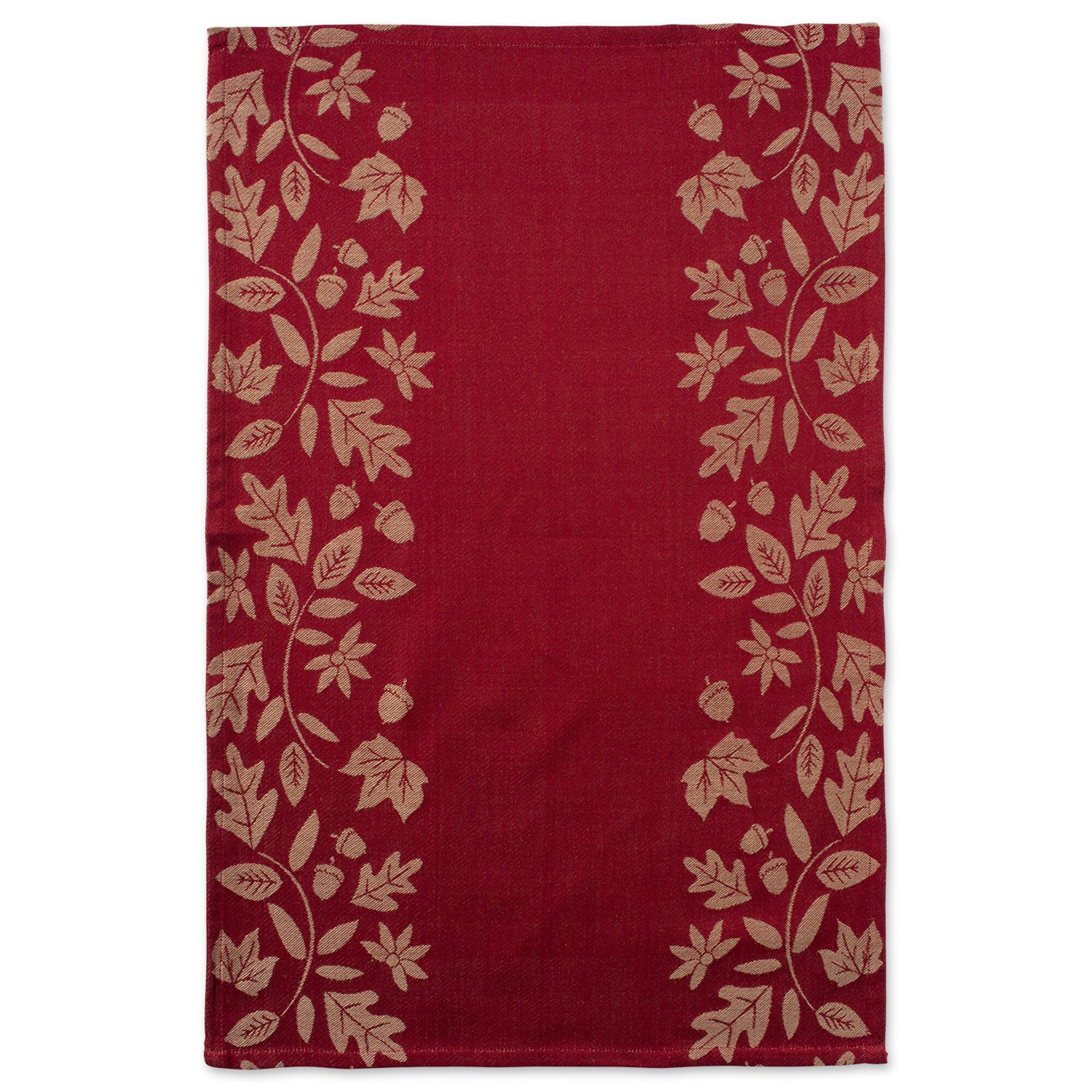 DII® Assorted Fall Harvest Vine Jacquard Dishtowel Set